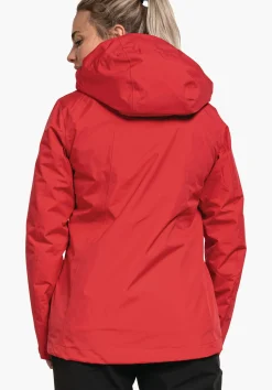WOMEN SCHÖFFEL Trek & Hike|Double Jackets<3in1 hiking jacket with zip-out fleece red