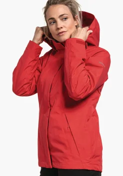 WOMEN SCHÖFFEL Trek & Hike|Double Jackets<3in1 hiking jacket with zip-out fleece red