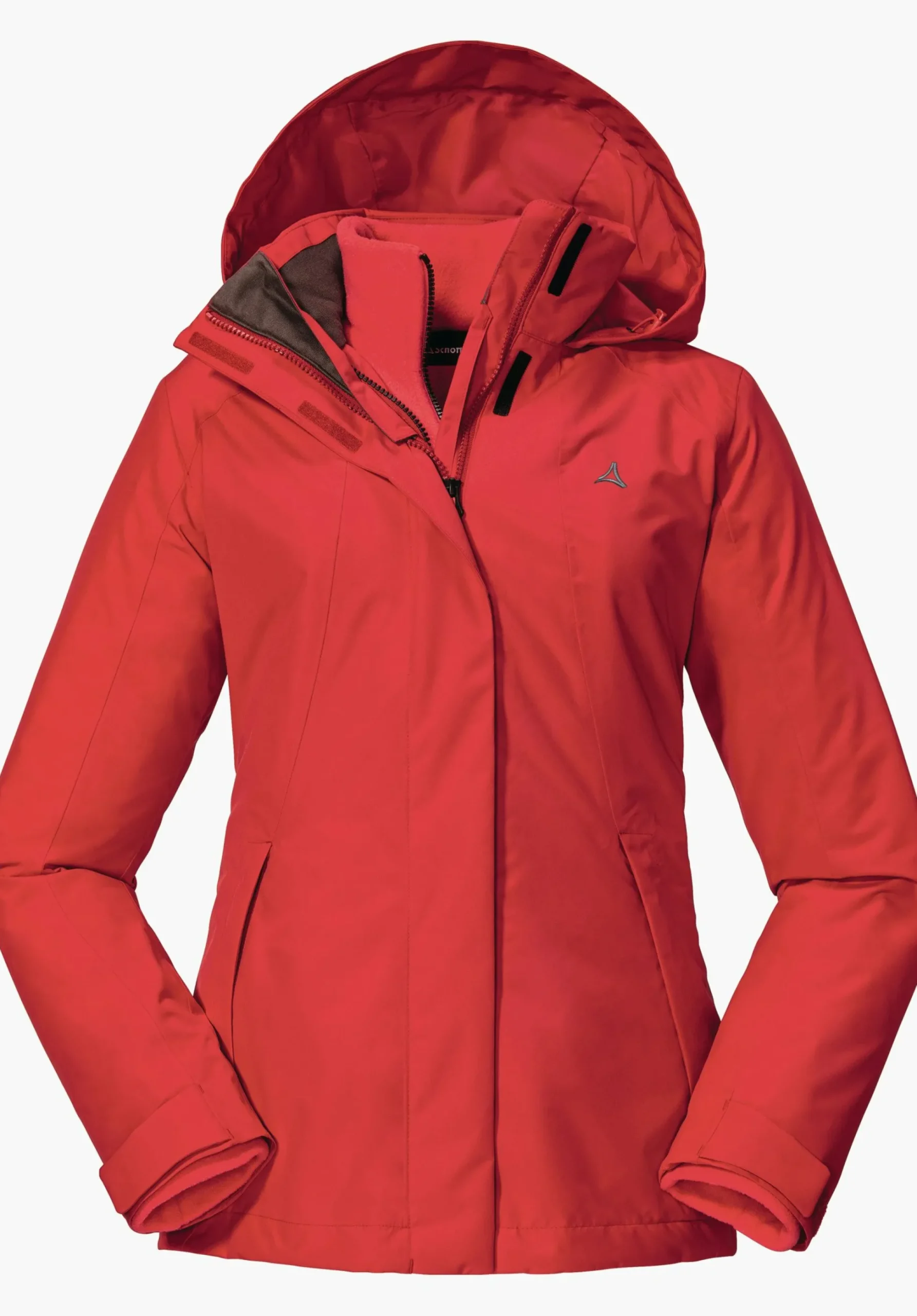 WOMEN SCHÖFFEL Trek & Hike|Double Jackets<3in1 hiking jacket with zip-out fleece red