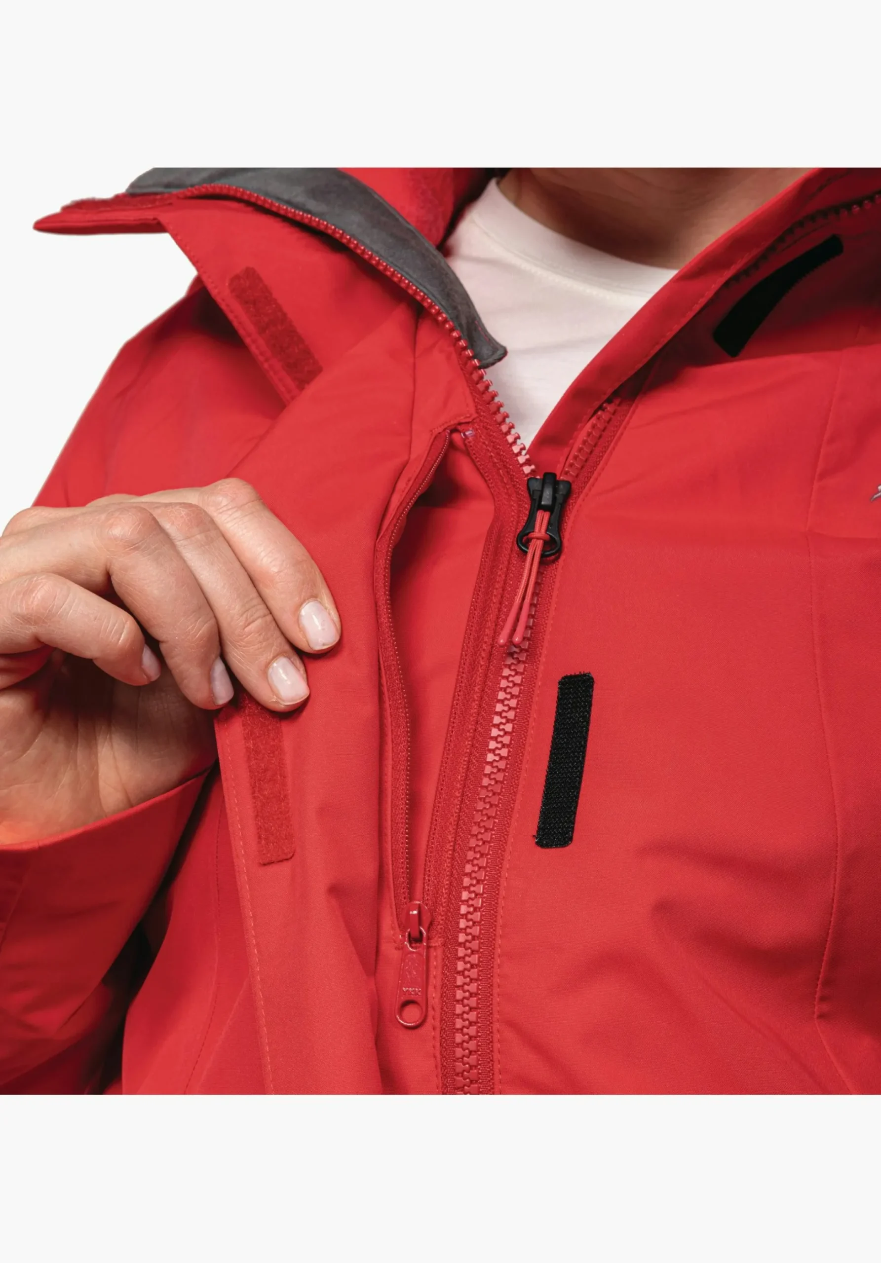 WOMEN SCHÖFFEL Trek & Hike|Double Jackets<3in1 hiking jacket with zip-out fleece red