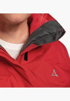 WOMEN SCHÖFFEL Trek & Hike|Double Jackets<3in1 hiking jacket with zip-out fleece red