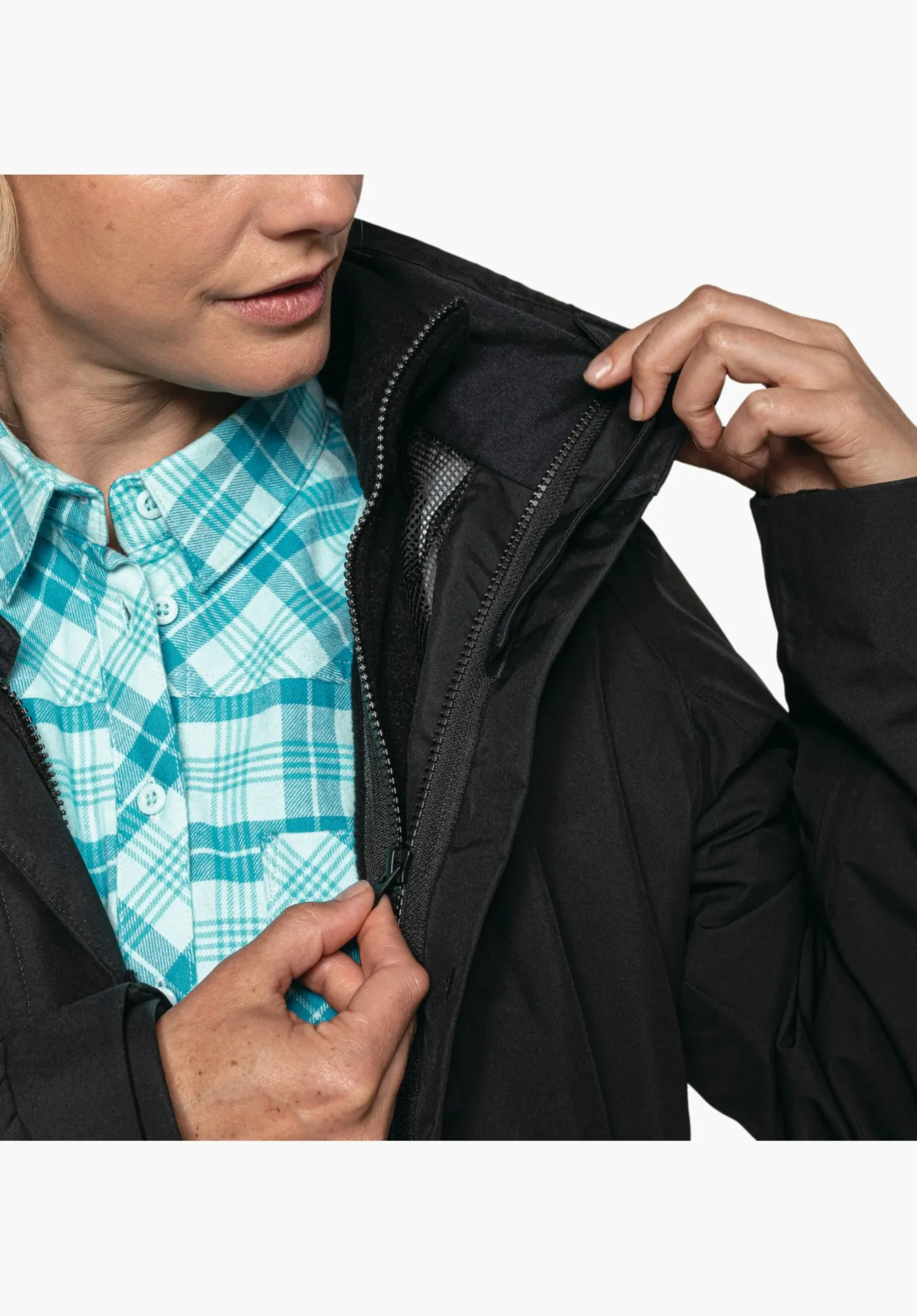 WOMEN SCHÖFFEL Double Jackets|Trek & Hike<3in1 hiking jacket with zip-out fleece red