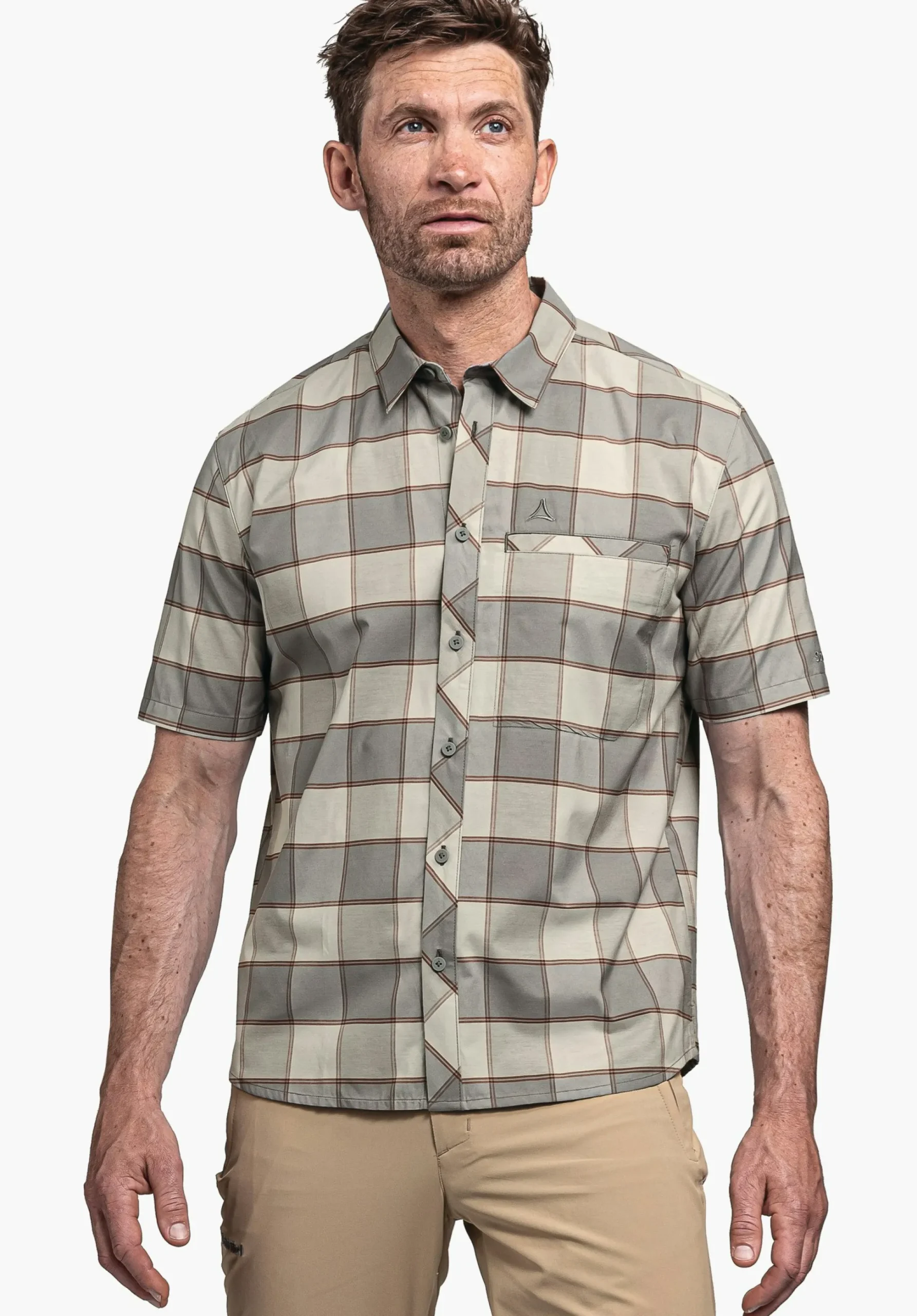 MEN SCHÖFFEL Trek & Hike<Light hiking shirt for summer orange
