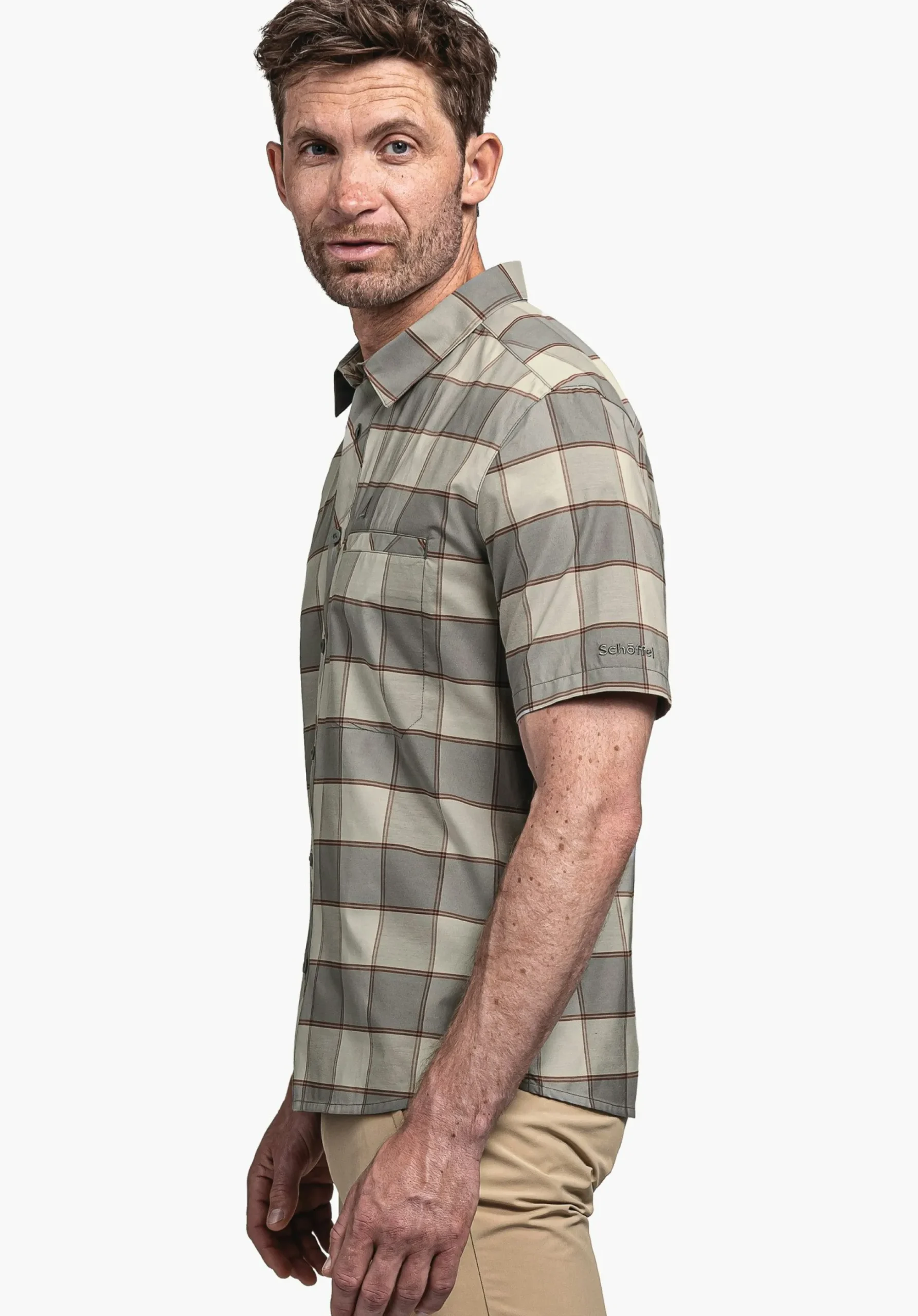 MEN SCHÖFFEL Trek & Hike<Light hiking shirt for summer orange