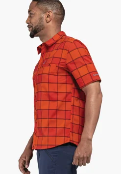 MEN SCHÖFFEL <Light hiking shirt for summer orange