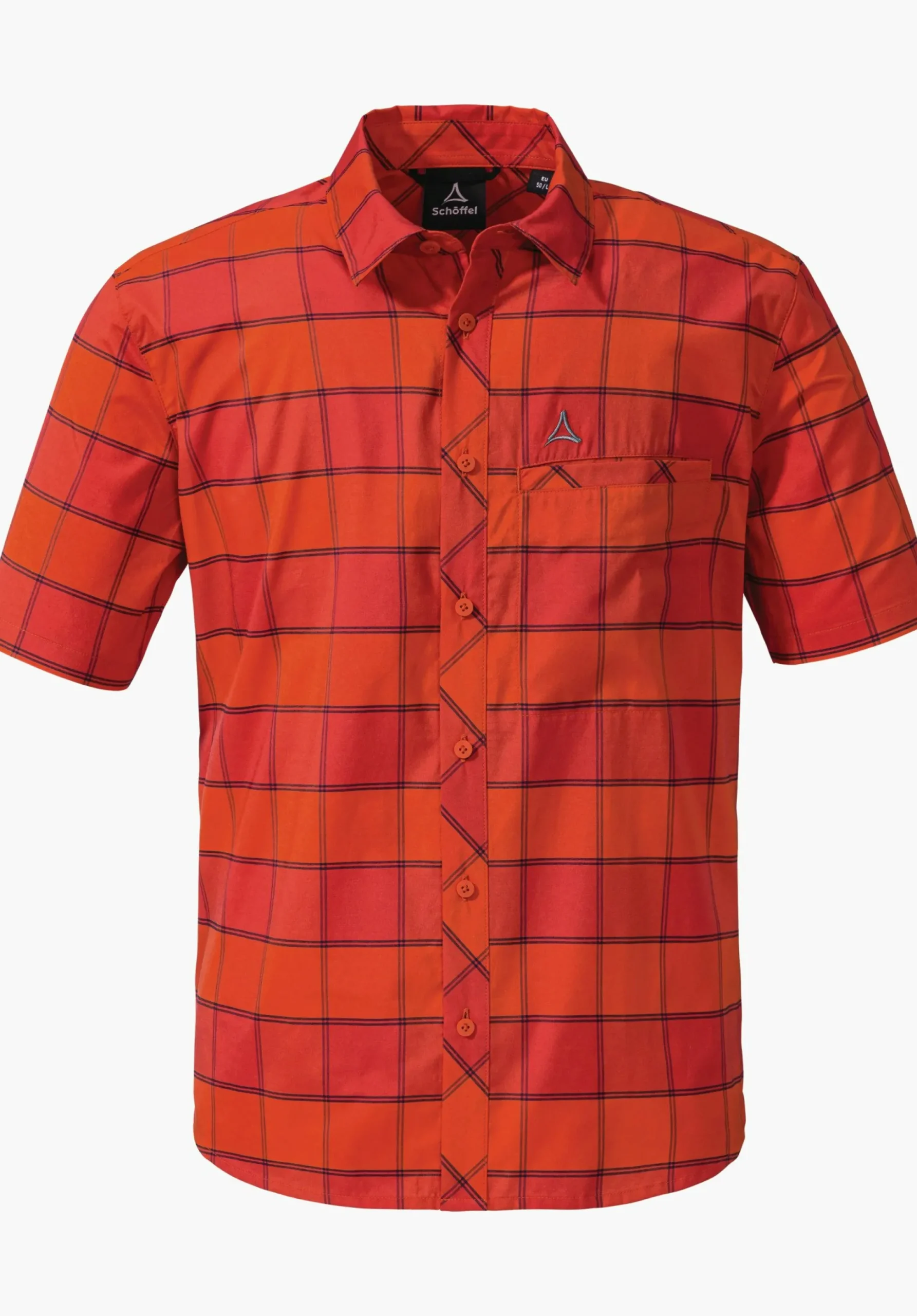 MEN SCHÖFFEL <Light hiking shirt for summer orange
