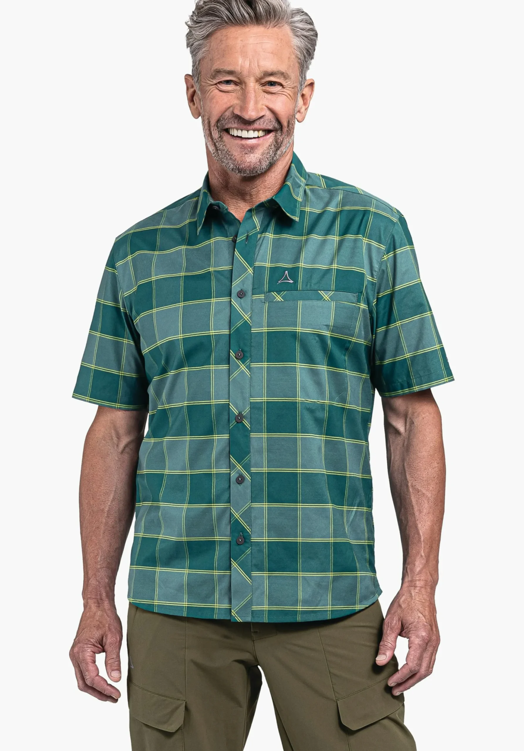 MEN SCHÖFFEL <Light hiking shirt for summer orange