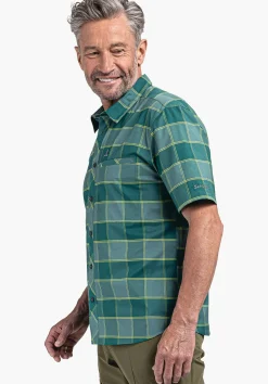MEN SCHÖFFEL <Light hiking shirt for summer orange