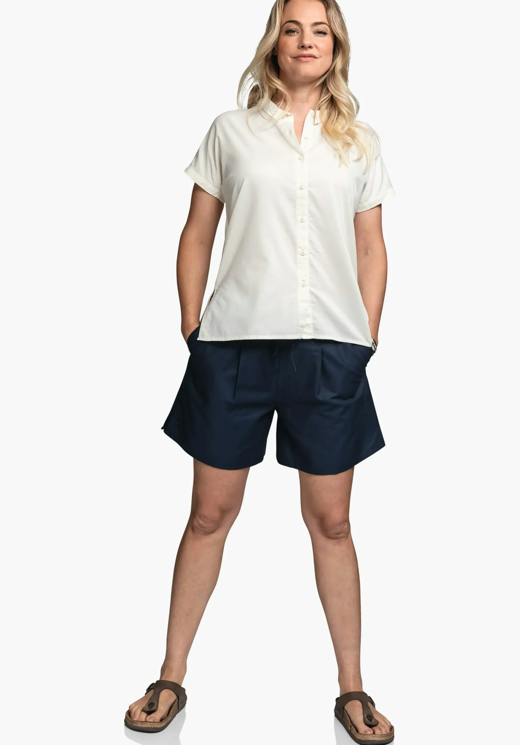 WOMEN SCHÖFFEL Travel/Leisure<Light modern summer blouse white