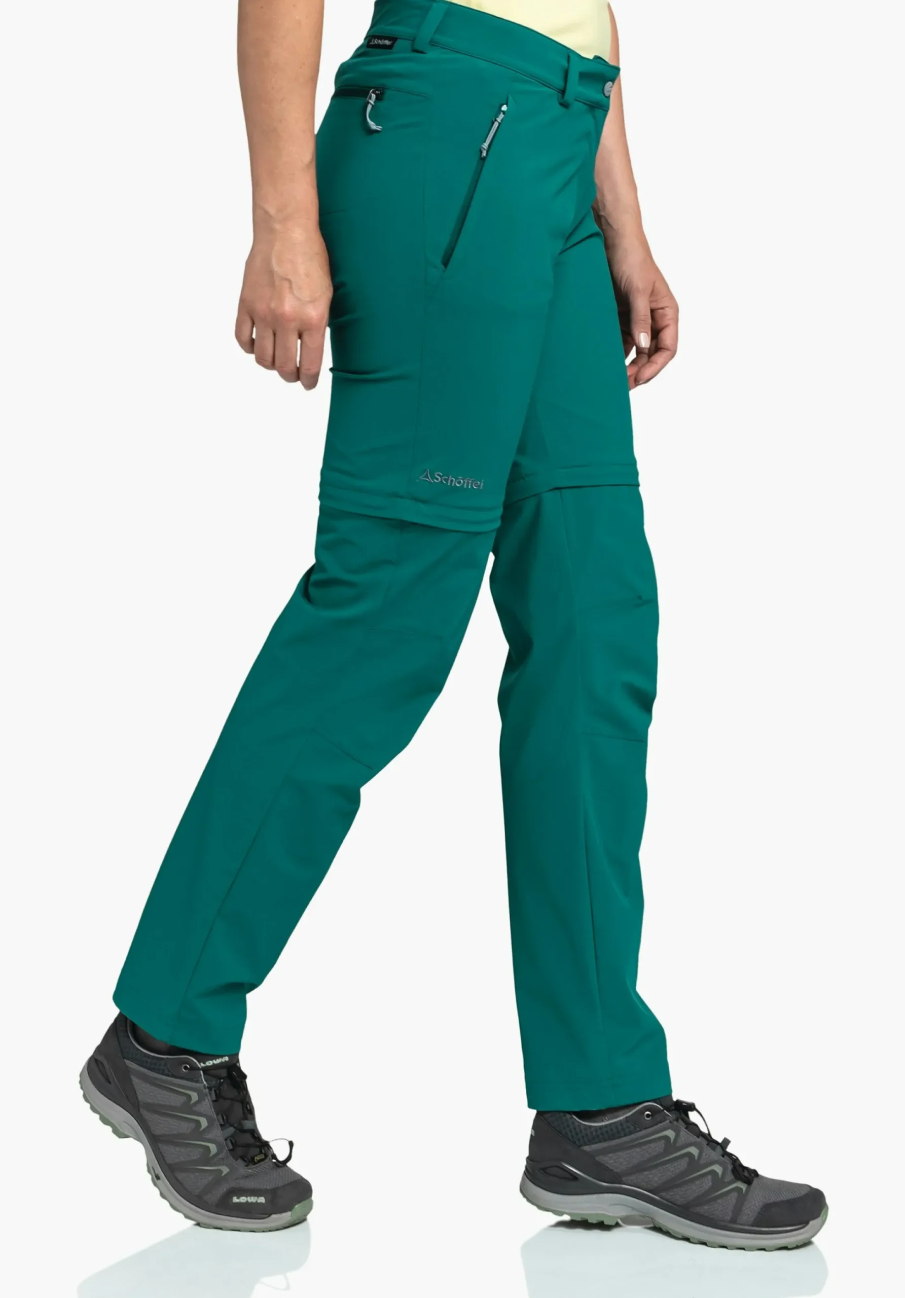 WOMEN SCHÖFFEL Trek & Hike|Pants Zip Off<Light summer pants with zip-off function green
