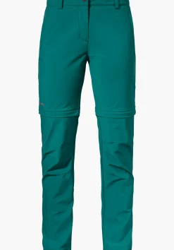 WOMEN SCHÖFFEL Trek & Hike|Pants Zip Off<Light summer pants with zip-off function green