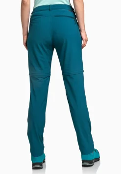 WOMEN SCHÖFFEL Trek & Hike|Pants Zip Off<Light summer pants with zip-off function green