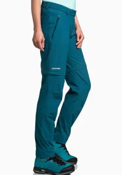 WOMEN SCHÖFFEL Trek & Hike|Pants Zip Off<Light summer pants with zip-off function green