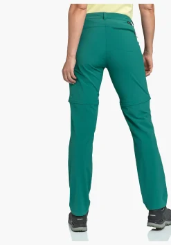 WOMEN SCHÖFFEL Trek & Hike|Pants Zip Off<Light summer pants with zip-off function green