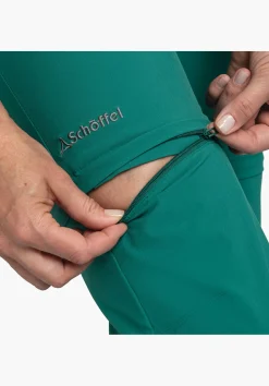 WOMEN SCHÖFFEL Trek & Hike|Pants Zip Off<Light summer pants with zip-off function green