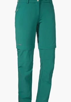 WOMEN SCHÖFFEL Trek & Hike|Pants Zip Off<Light summer pants with zip-off function green