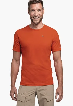 MEN SCHÖFFEL <Lightweight & quick drying t-shirt orange