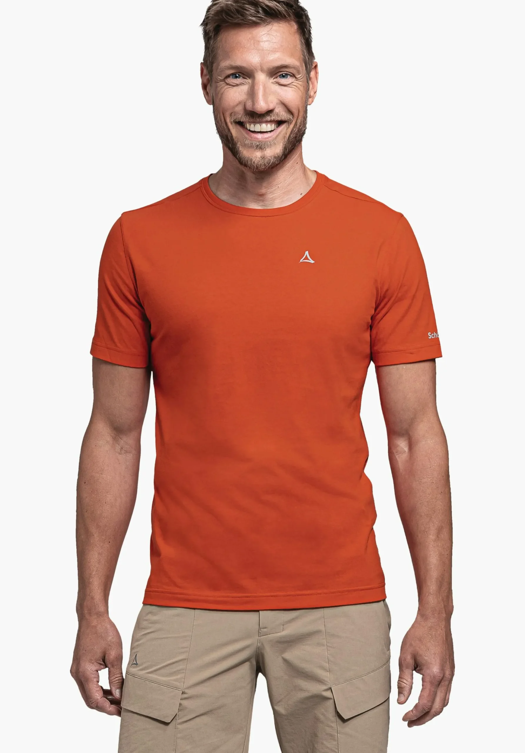 MEN SCHÖFFEL <Lightweight & quick drying t-shirt orange