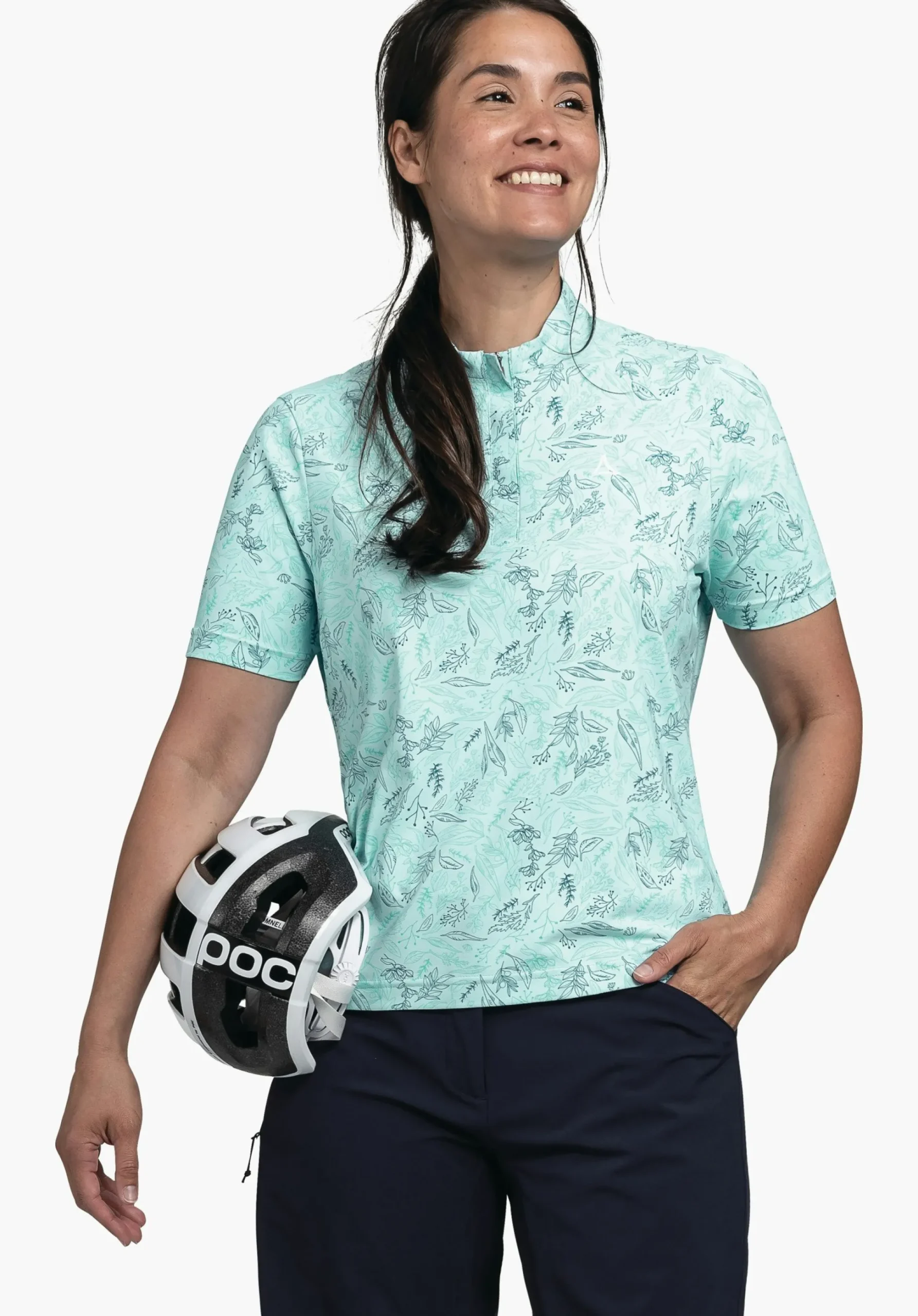 WOMEN SCHÖFFEL Bike<Lightweight bike shirt with half zip rosa