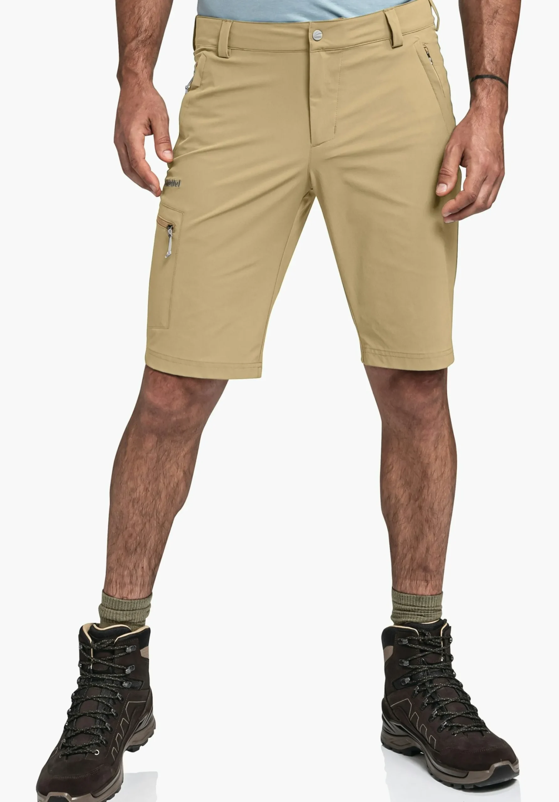 MEN SCHÖFFEL Trek & Hike|Pants Short<Lightweight shorts in 4-way stretch beige