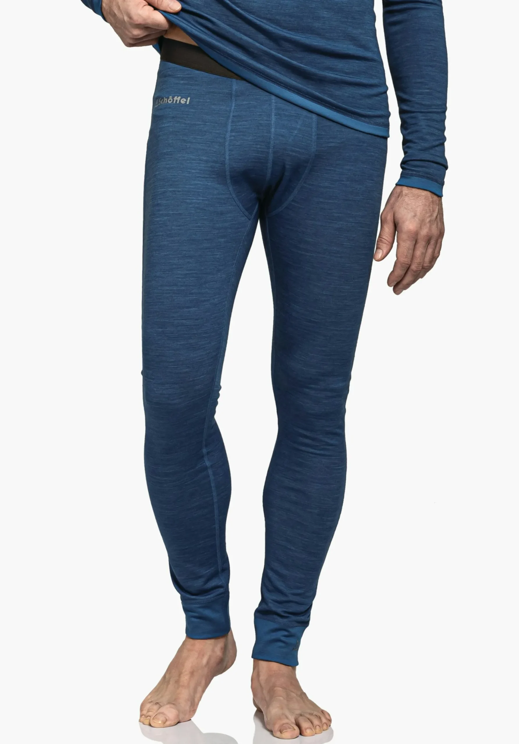 MEN SCHÖFFEL Trek & Hike|Skiing<Long underpants with soft merino wool blue