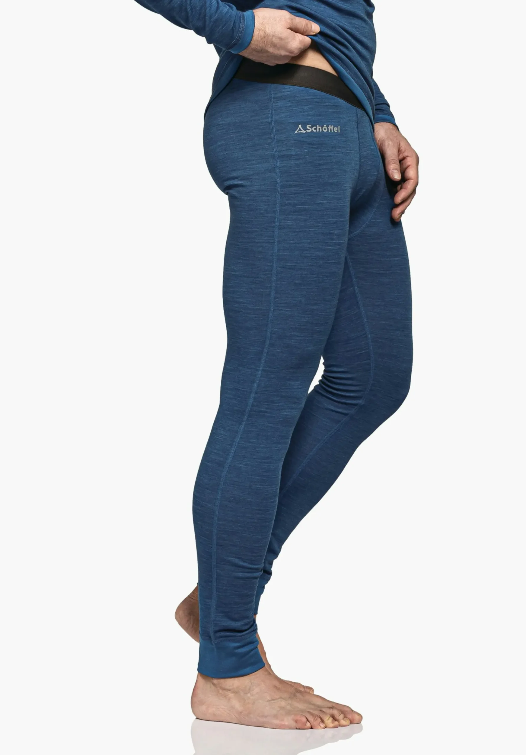 MEN SCHÖFFEL Trek & Hike|Skiing<Long underpants with soft merino wool blue
