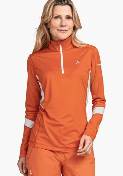 WOMEN SCHÖFFEL Skiing<Longsleeve made of recycled material red