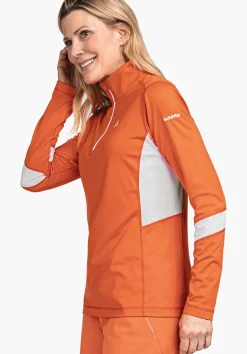 WOMEN SCHÖFFEL Skiing<Longsleeve made of recycled material red
