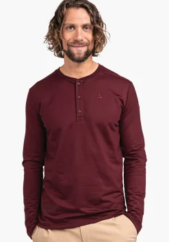 MEN SCHÖFFEL Travel/Leisure<Longsleeve with highest wearing comfort red