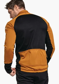 MEN SCHÖFFEL Bike<Longsleeve with three-part back pocket orange