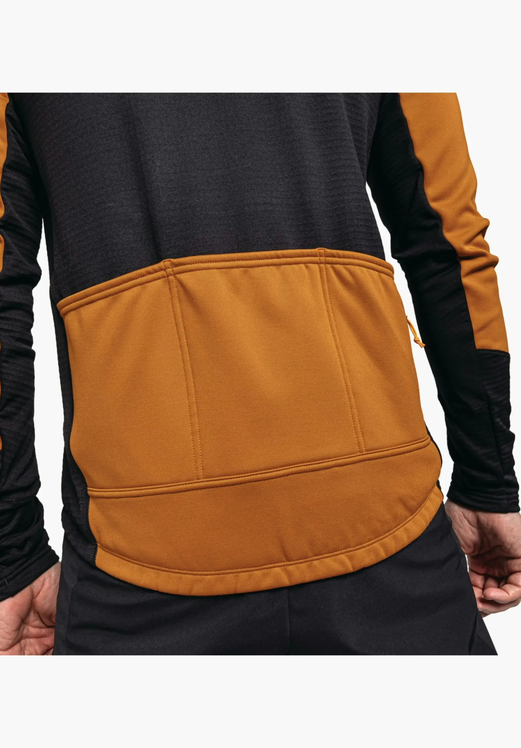 MEN SCHÖFFEL Bike<Longsleeve with three-part back pocket orange