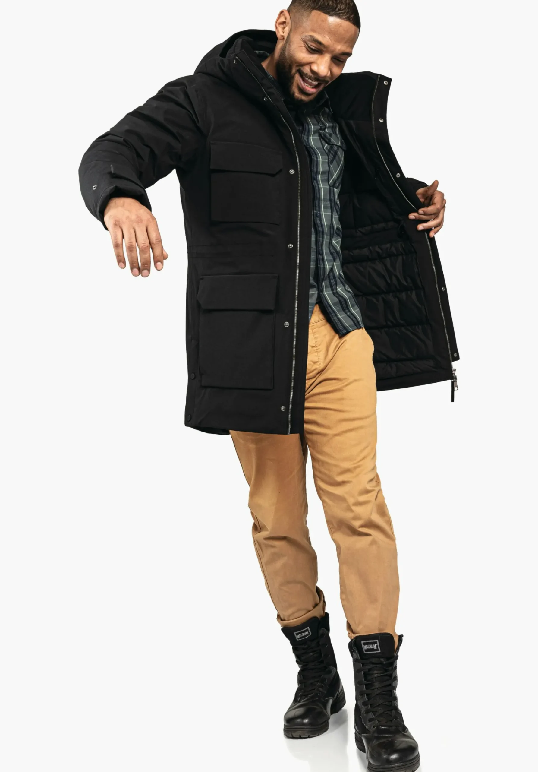 MEN SCHÖFFEL Travel/Leisure|Parka / Coat<Modern waterproof down parka red