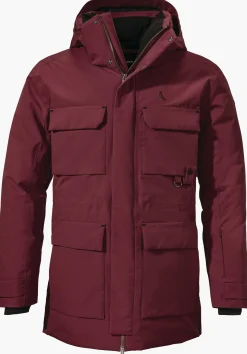 MEN SCHÖFFEL Travel/Leisure|Parka / Coat<Modern waterproof down parka red