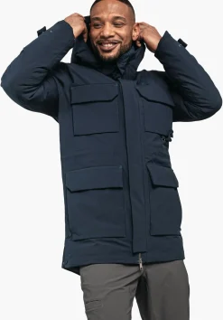 MEN SCHÖFFEL Travel/Leisure|Parka / Coat<Modern waterproof down parka red