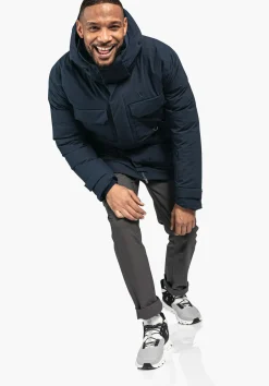 MEN SCHÖFFEL Travel/Leisure|Parka / Coat<Modern waterproof down parka red