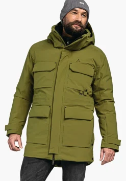 MEN SCHÖFFEL Travel/Leisure|Parka / Coat<Modern waterproof down parka red