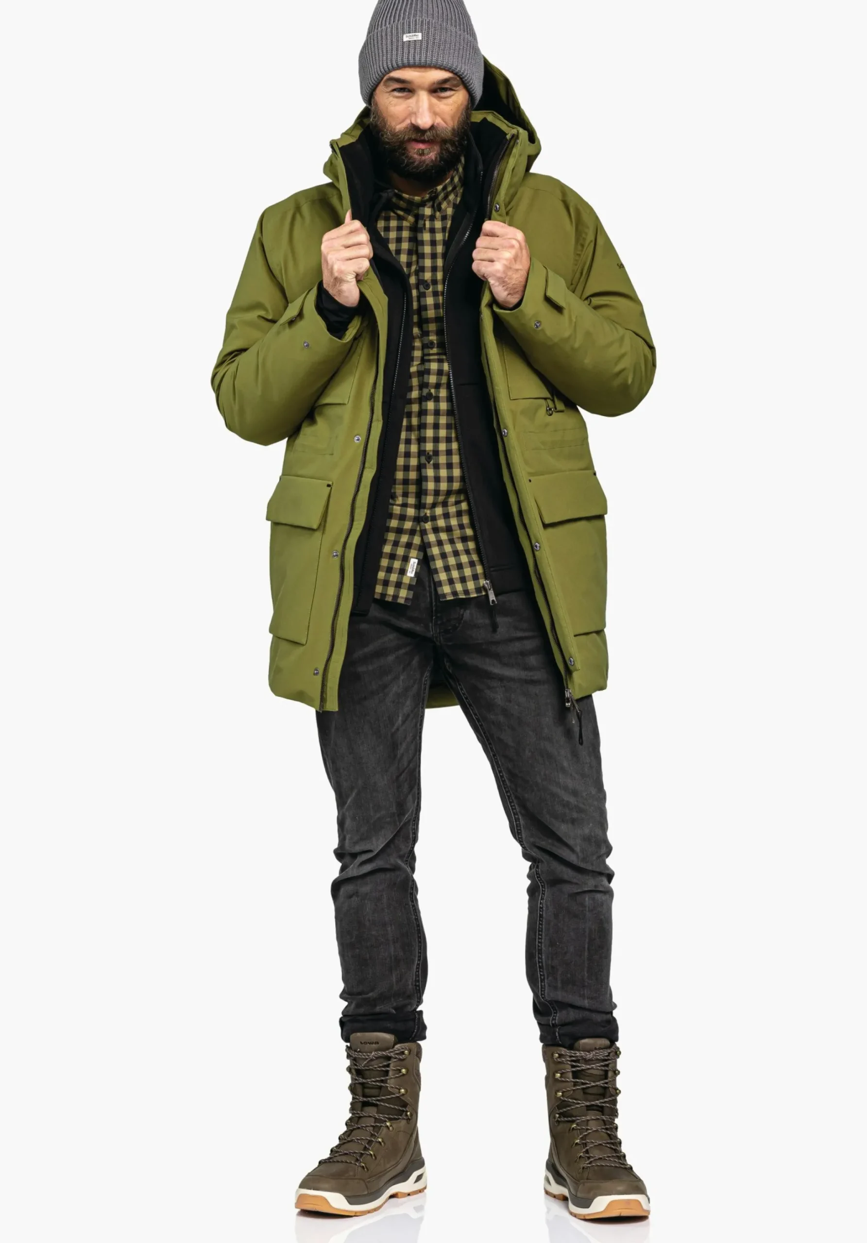 MEN SCHÖFFEL Travel/Leisure|Parka / Coat<Modern waterproof down parka red