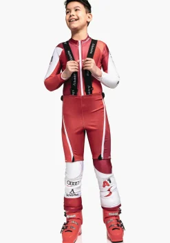 CHILDREN SCHÖFFEL Ski<Overshirt racing pants for kids in ÖSV look red