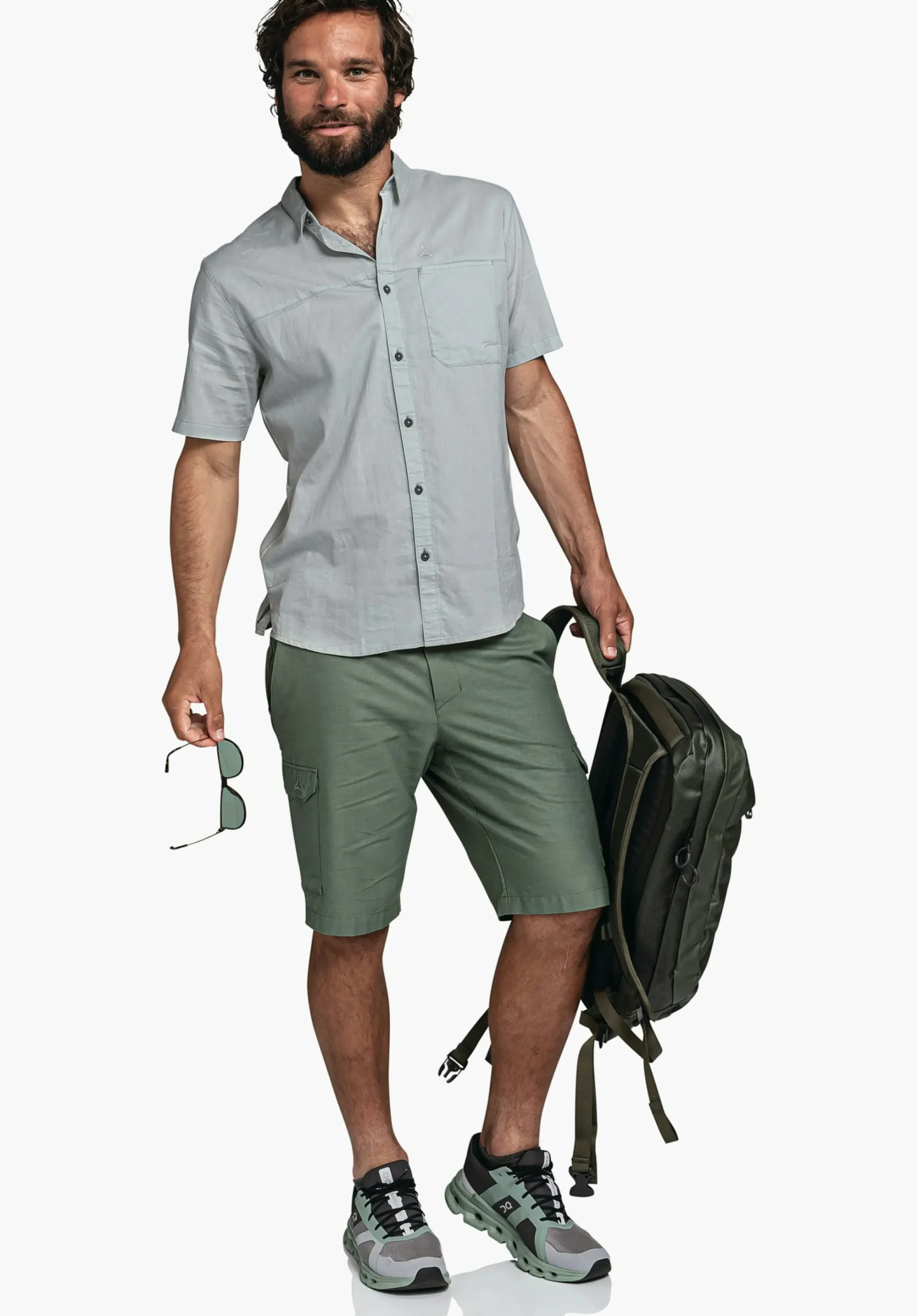 MEN SCHÖFFEL Travel/Leisure<Quick drying casual shirt grün