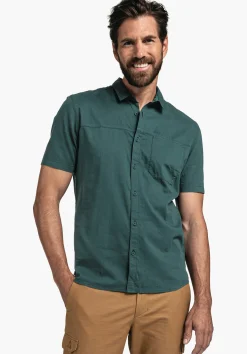 MEN SCHÖFFEL Travel/Leisure<Quick drying casual shirt grün