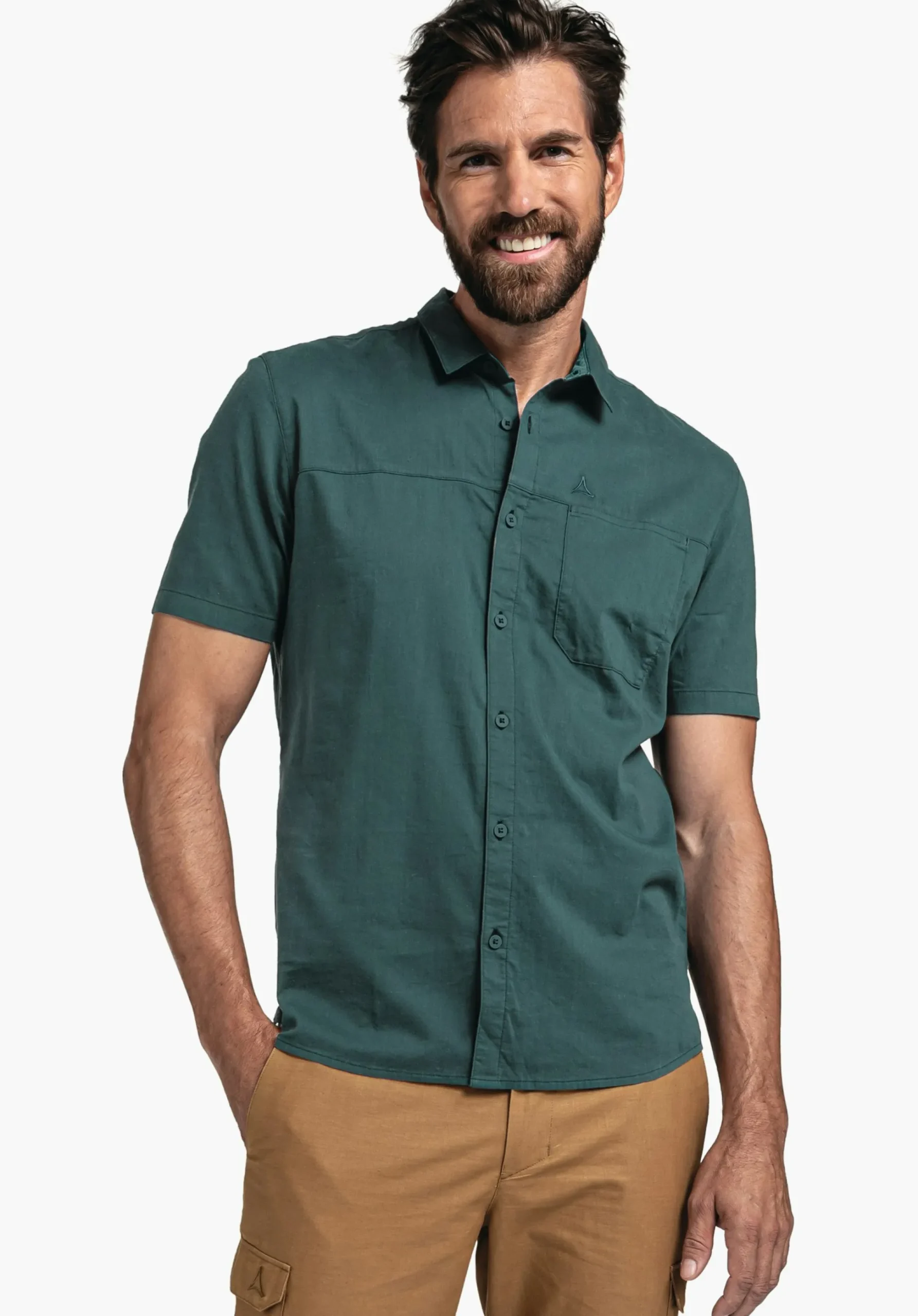 MEN SCHÖFFEL Travel/Leisure<Quick drying casual shirt grün