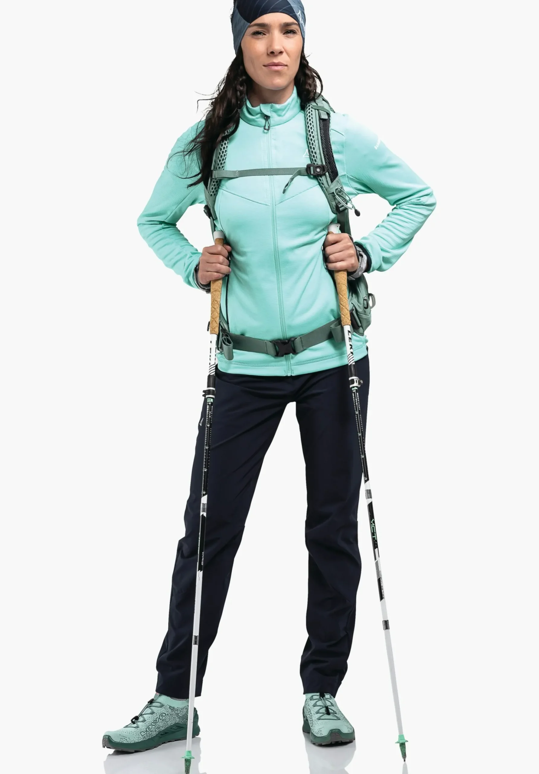WOMEN SCHÖFFEL <Quick drying hiking fleece jacket rot