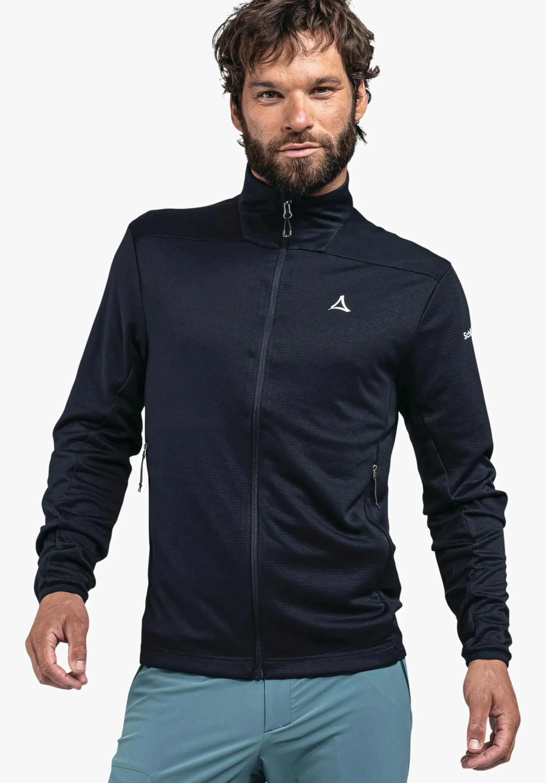 MEN SCHÖFFEL <Quick drying hiking fleece jacket grün