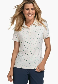 WOMEN SCHÖFFEL Trek & Hike<Quick drying hiking polo shirt white
