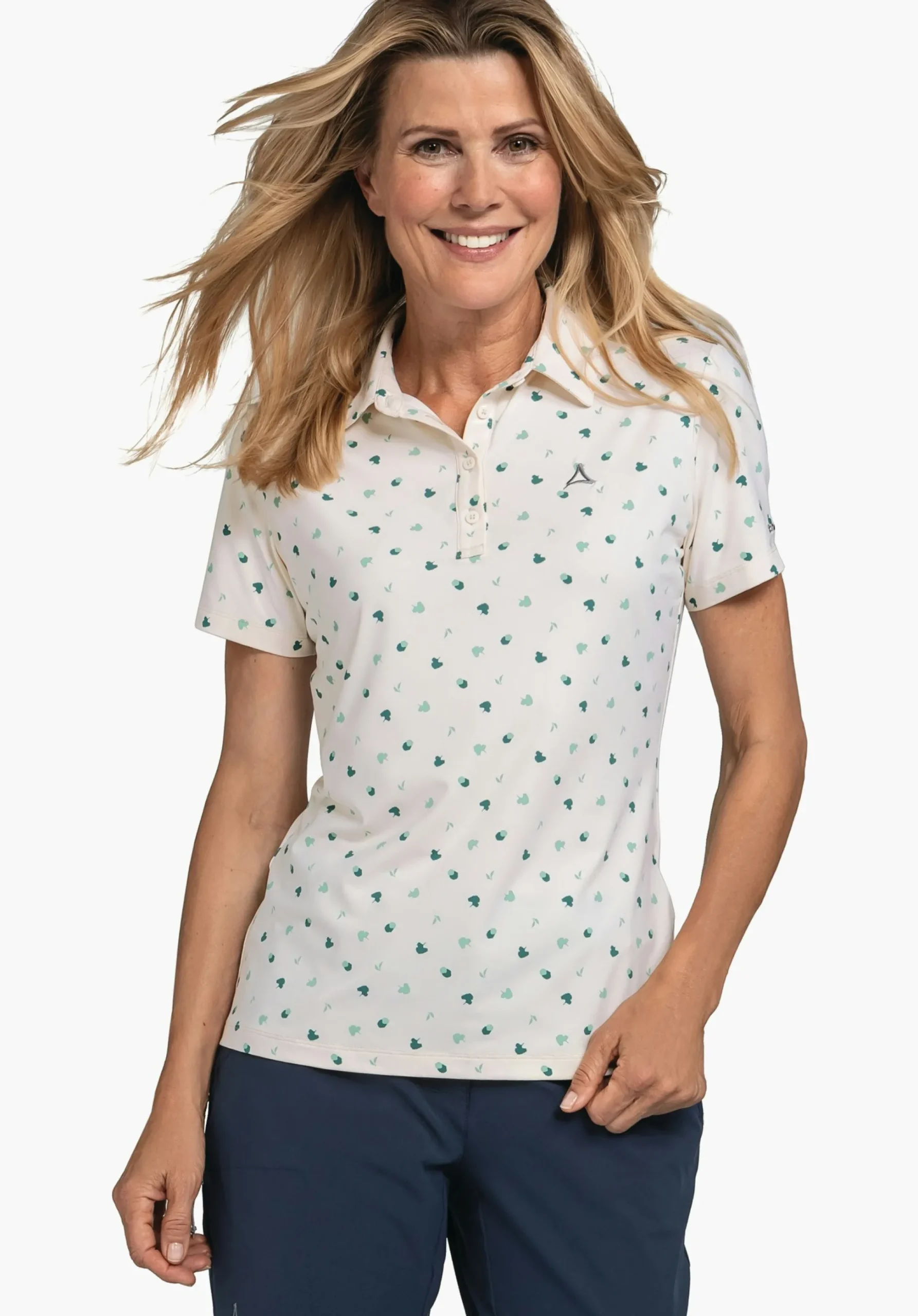 WOMEN SCHÖFFEL Trek & Hike<Quick drying hiking polo shirt white