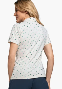 WOMEN SCHÖFFEL Trek & Hike<Quick drying hiking polo shirt white