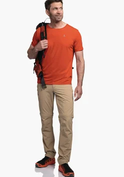 MEN SCHÖFFEL <Quick drying hiking shirt orange
