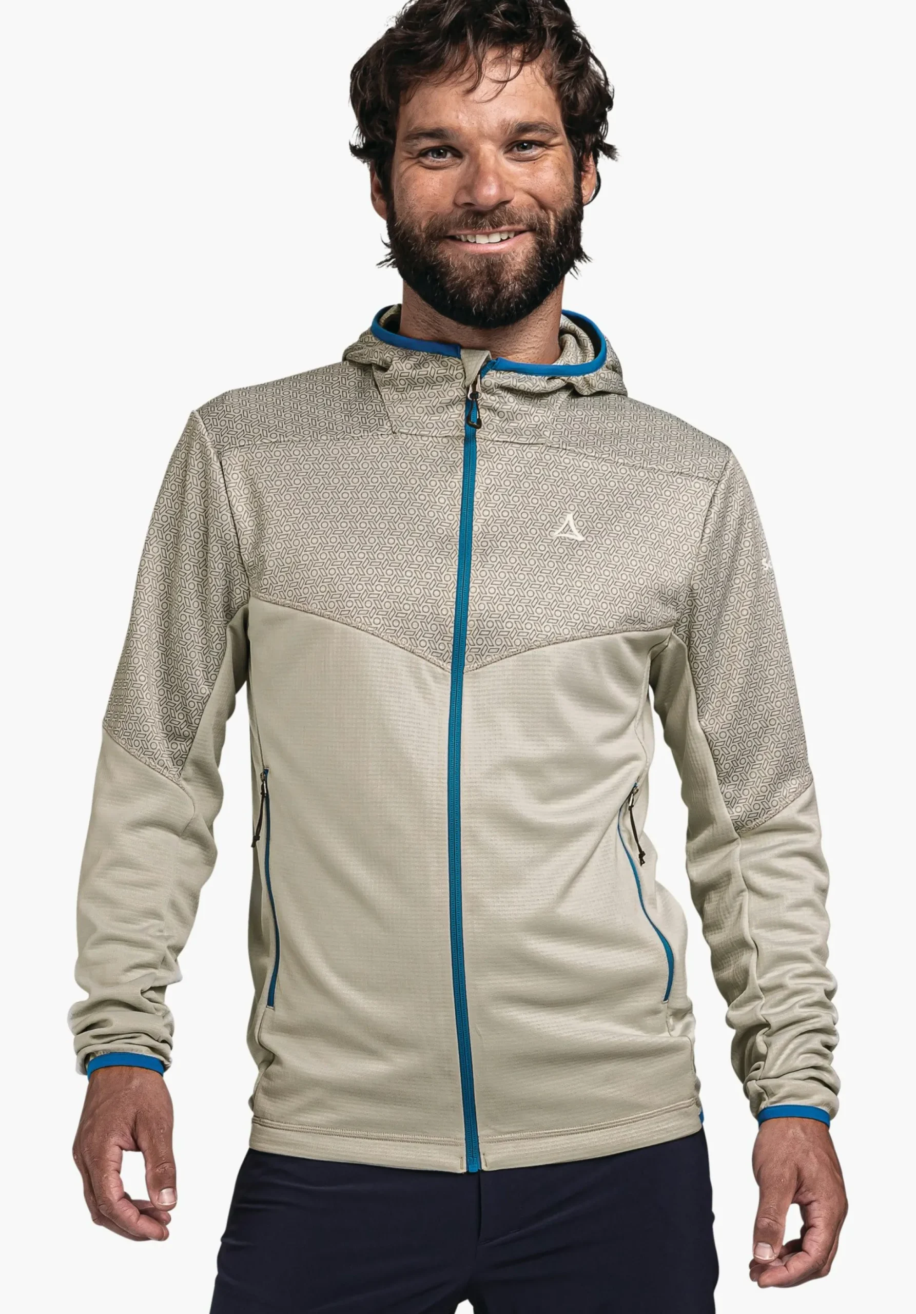 MEN SCHÖFFEL <Quick drying hoody for the mountains orange