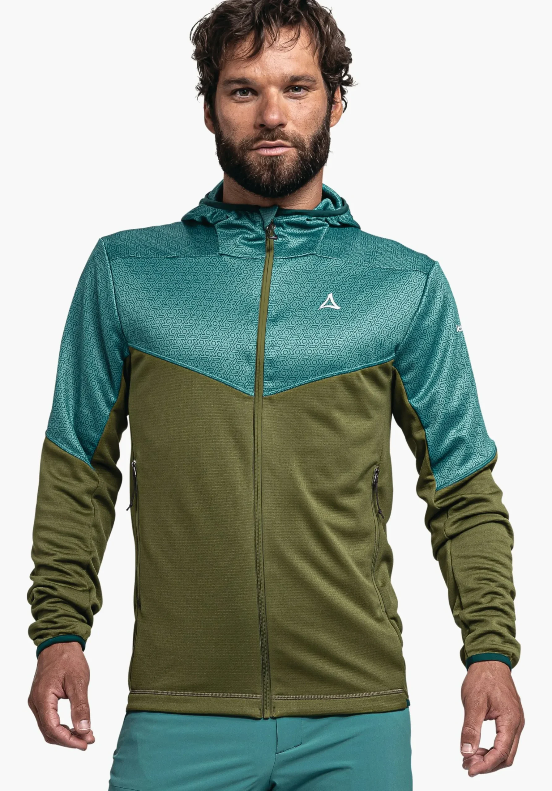 MEN SCHÖFFEL <Quick drying hoody for the mountains orange