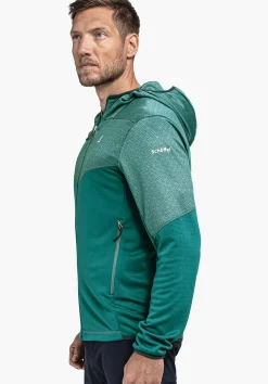 MEN SCHÖFFEL <Quick drying hoody for the mountains orange